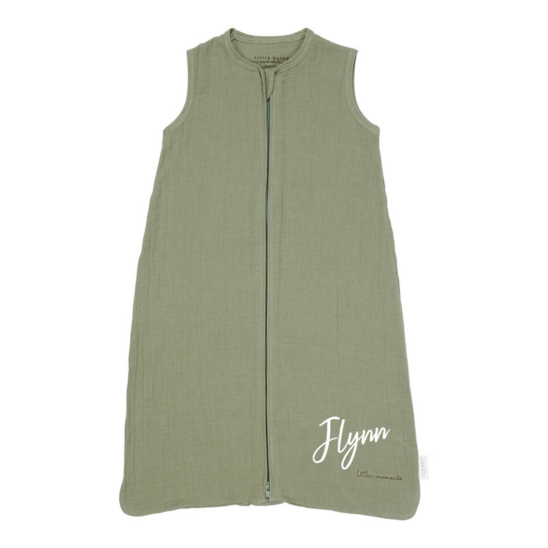 Summer Sleeping Bag Muslin 90 cm Pure Olive