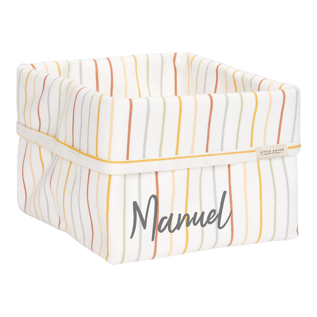 Nursing basket Vintage Sunny Stripes, small | Little Dutch
