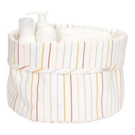 Pflegekörbchen Vintage Sunny Stripes, rund | Little Dutch