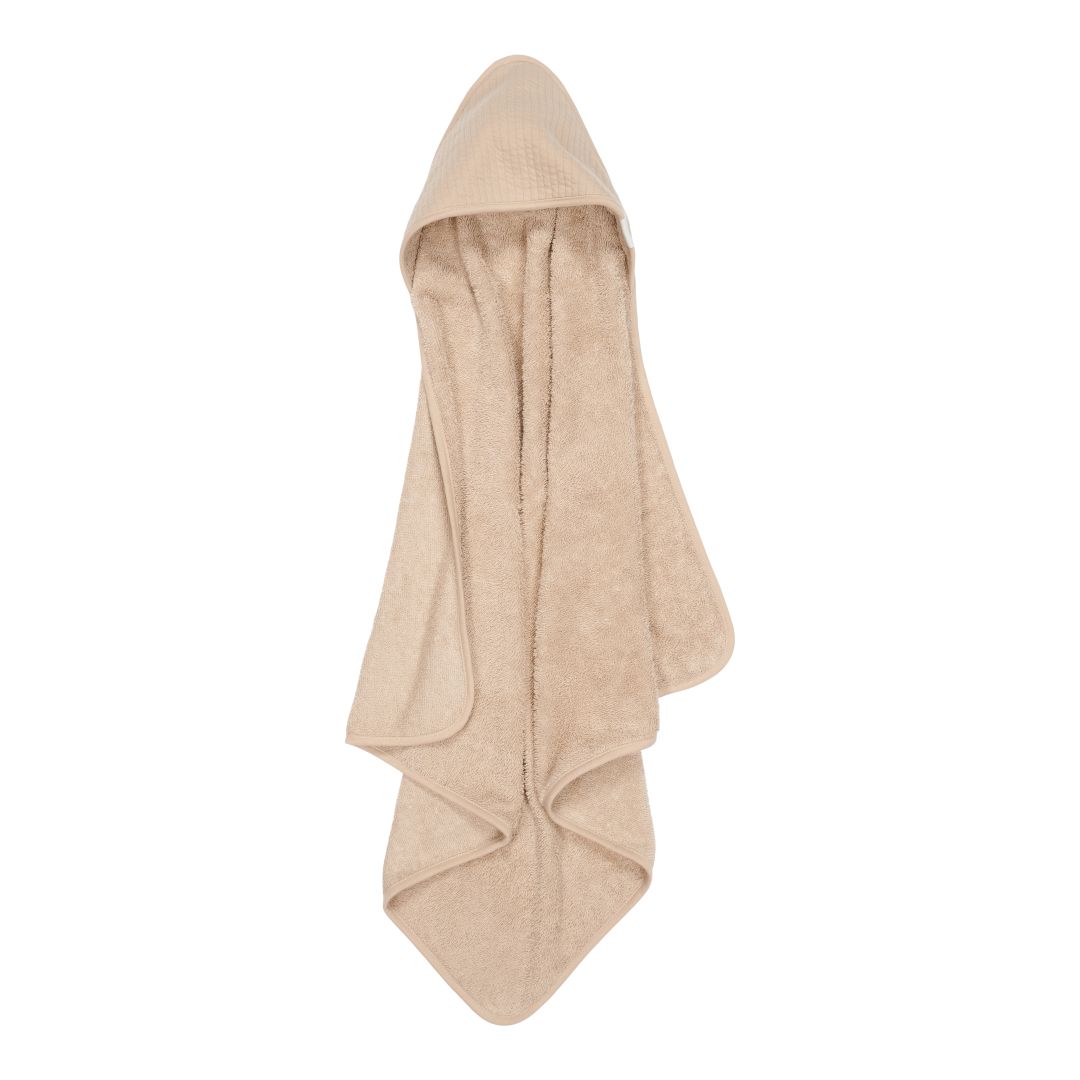 Serviette à capuche Pure Beige - 75 x 75 cm | Little Dutch