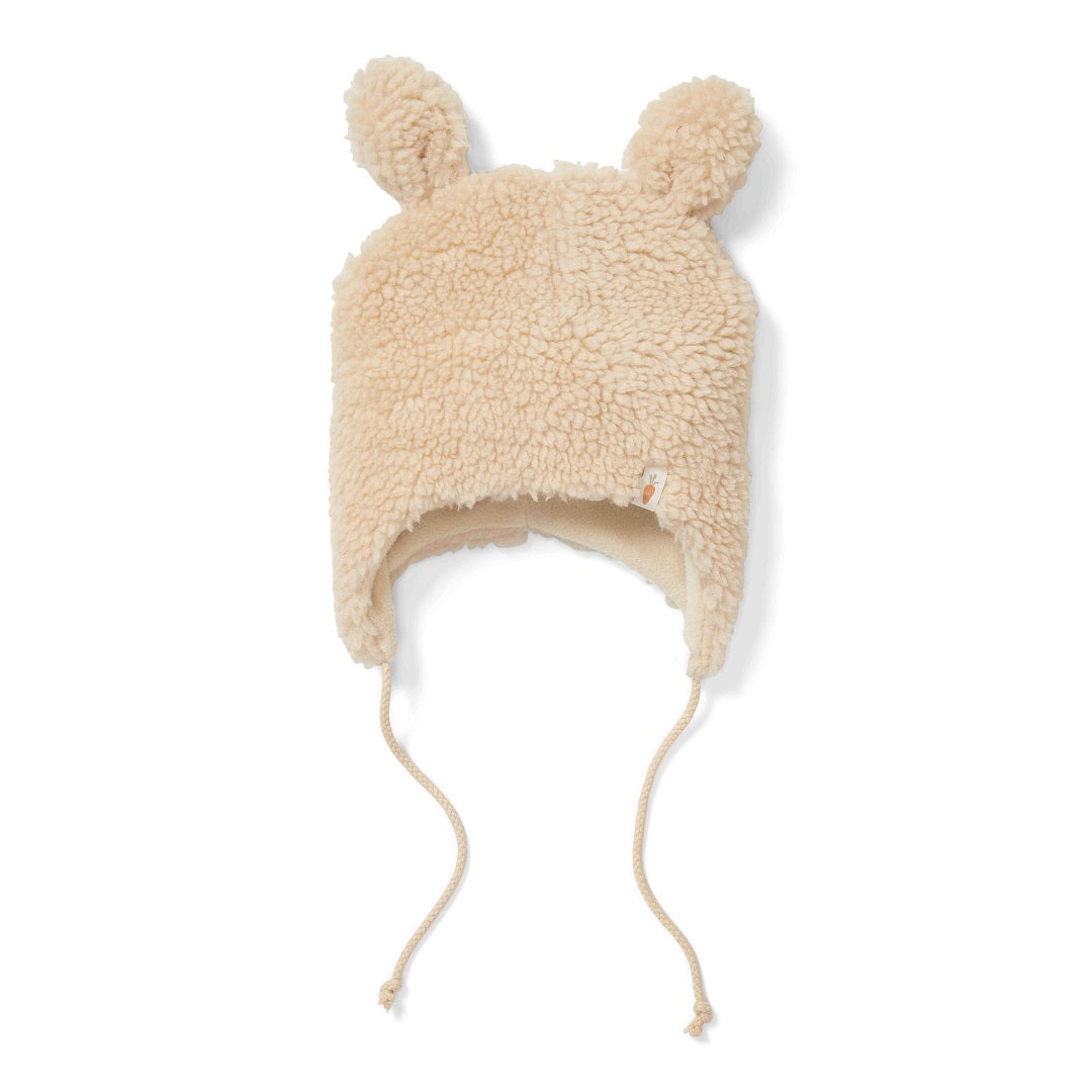 Teddy Hat Sand – Warm Baby Hat for Newborns