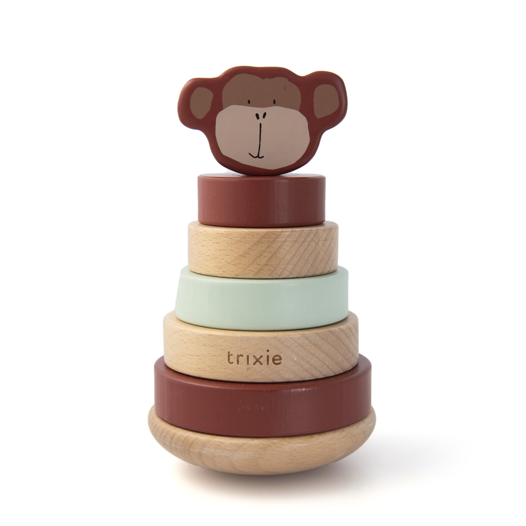 Wooden Stacking Tower - Mr. Monkey - for Birth | Trixie