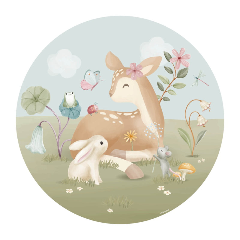 Vliestapete rund Fairy Garden | Little Dutch