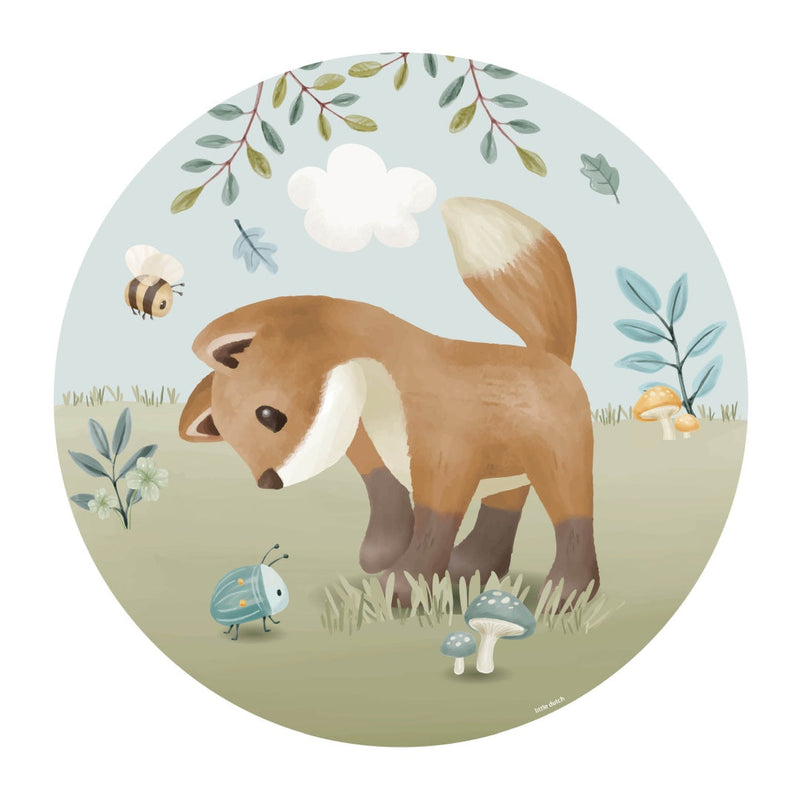 Vliestapete rund Forest Friends | Little Dutch