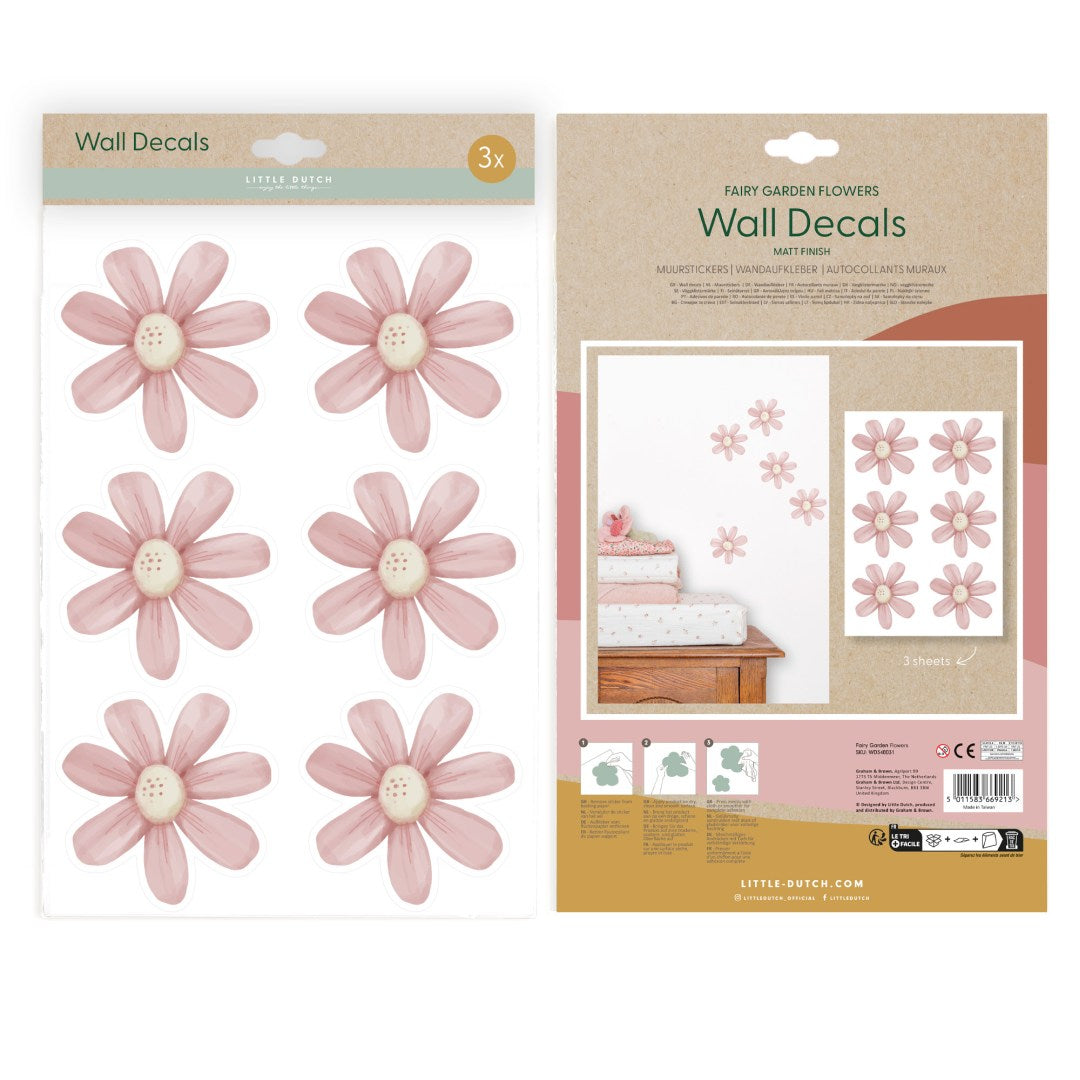 Wandsticker Fairy Garden Flowers | Little Dutch