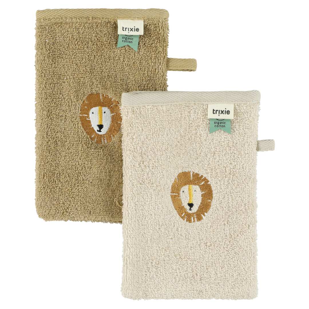 Lot de 2 gants de toilette – Mr. Lion | Trixie