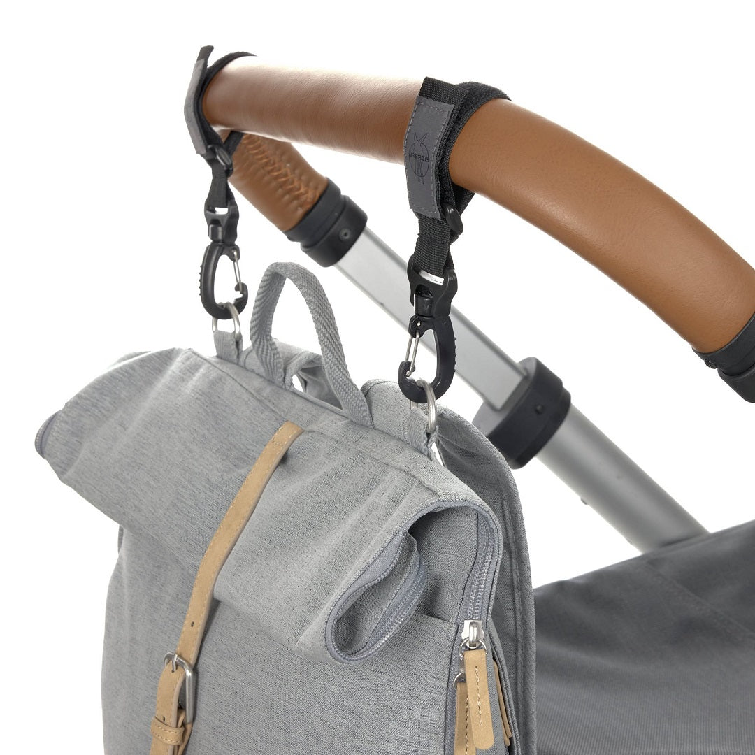 Sac à dos à langer - Sac à dos à roulettes, Grey Mélange (édition limitée) | Lässig