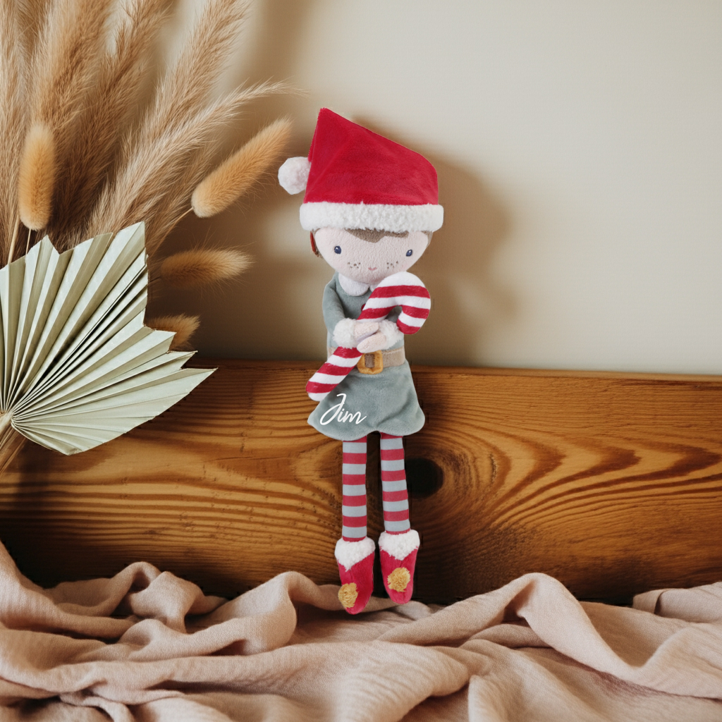 Winterpuppe Jim 35 cm | Kuschelpuppe für Kinder