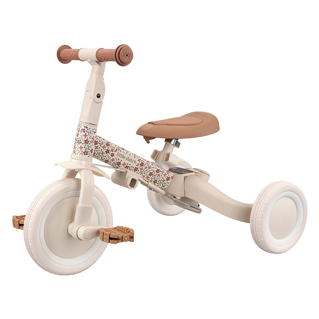 Grow-Along 4-in-1 Tricycle Sunny Flower Off-white | Little Dutch