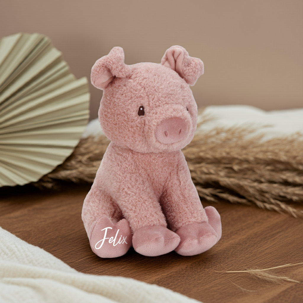 Cuddly Lucky Pig Toy 25 cm Little Farm | Gift for Birth & Christening