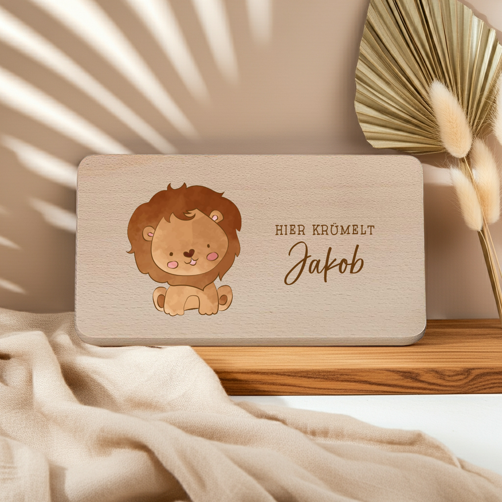 Frühstücksbrettchen personalisiert mit Namen - Größe M | Schmatzepuffer®