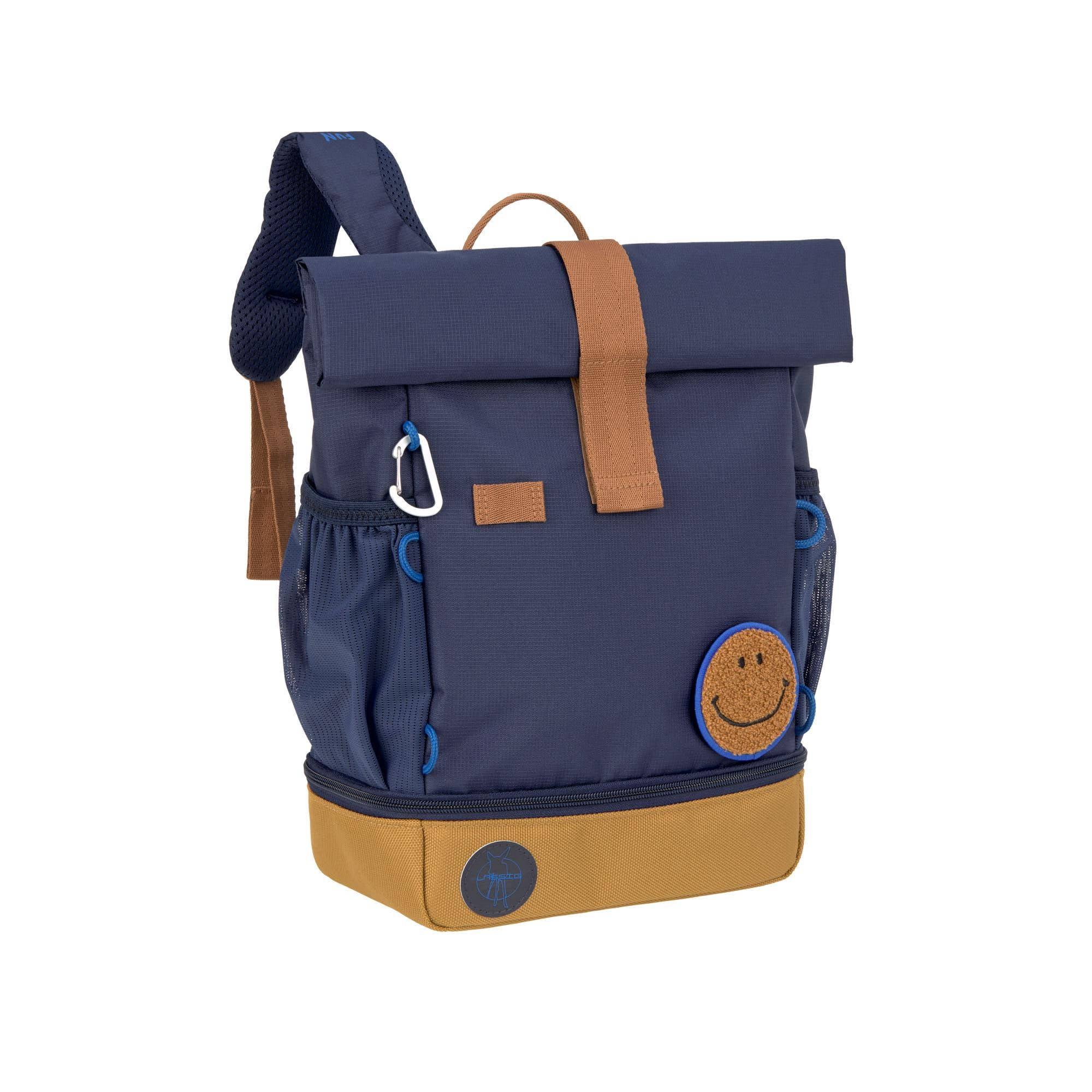 Kindergarten backpack rolltop - Little Gang, dark blue | Lässig