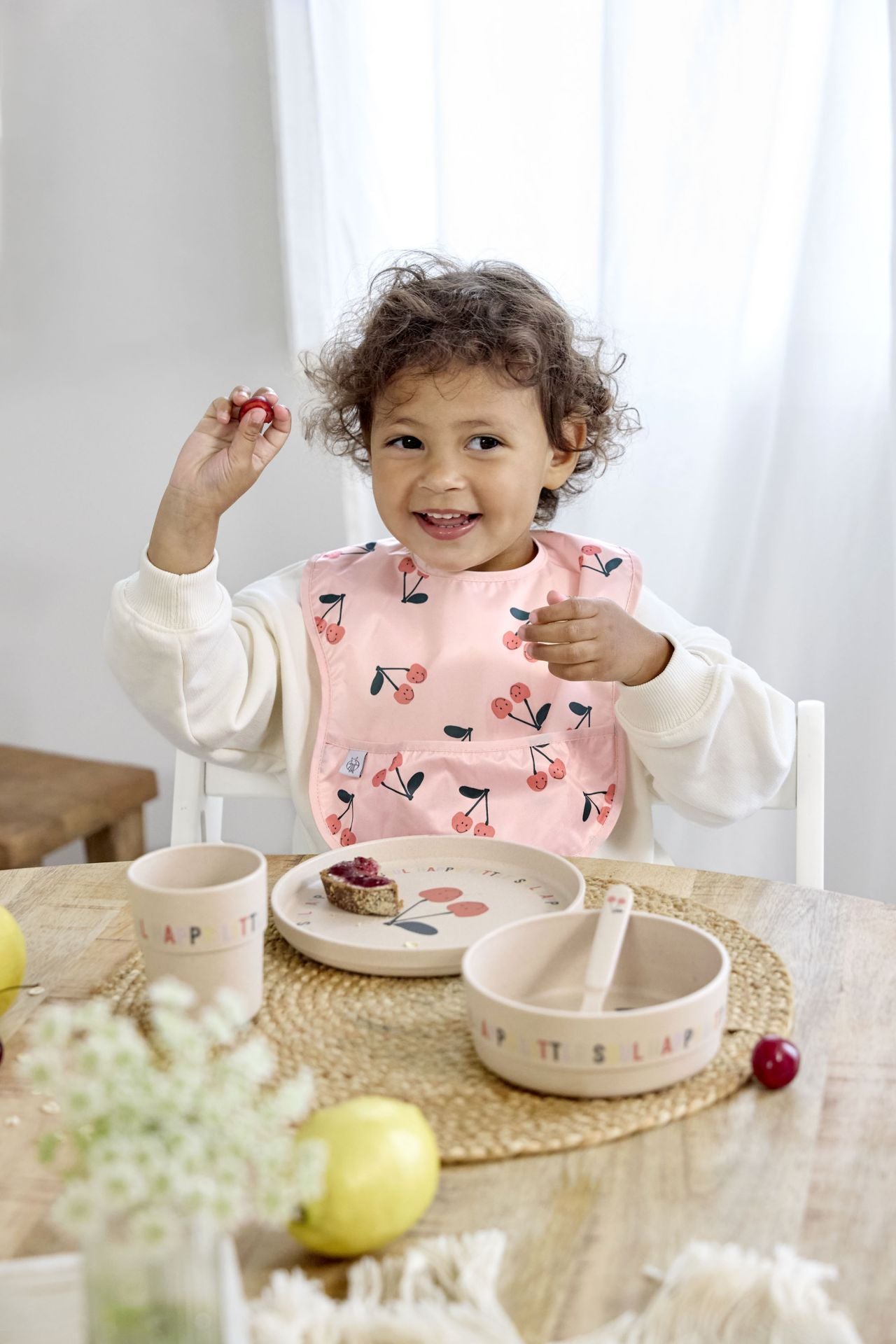 Children's tableware set Happy Fruits - Cherry | Lässig