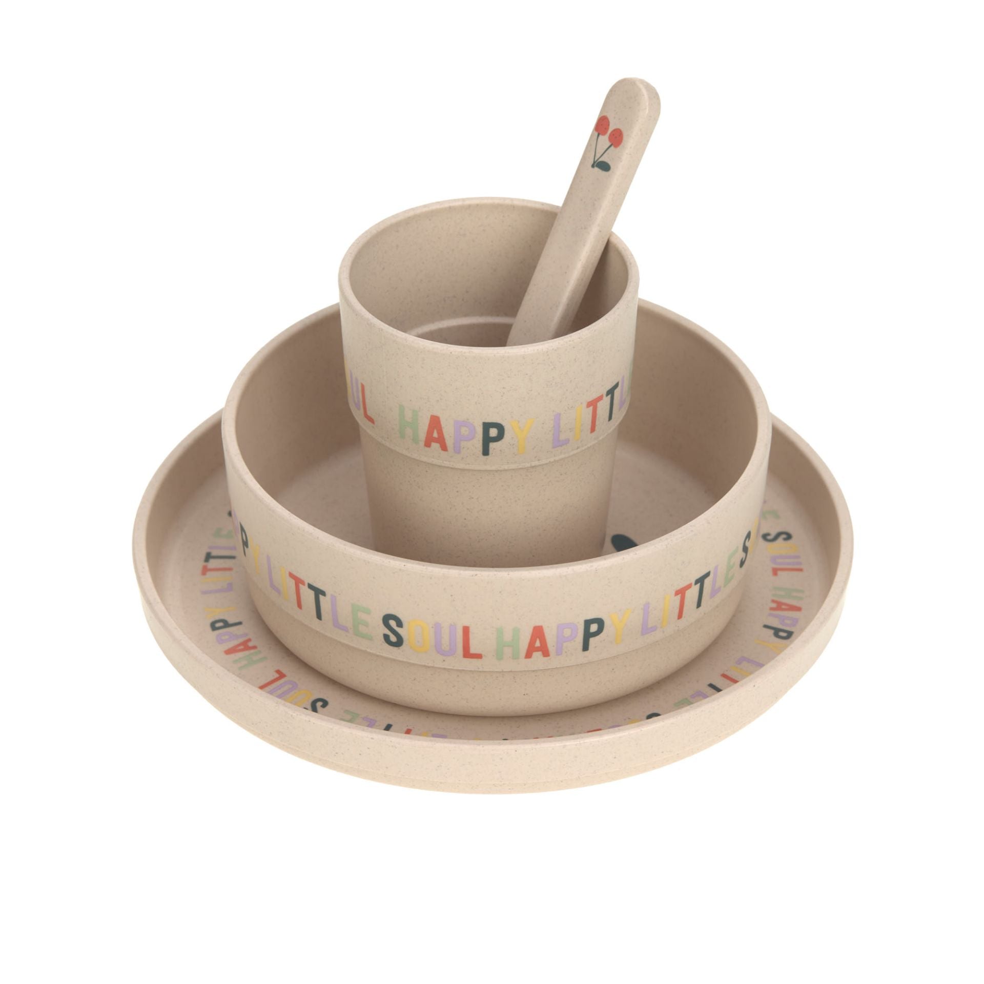 Children's tableware set Happy Fruits - Cherry | Lässig