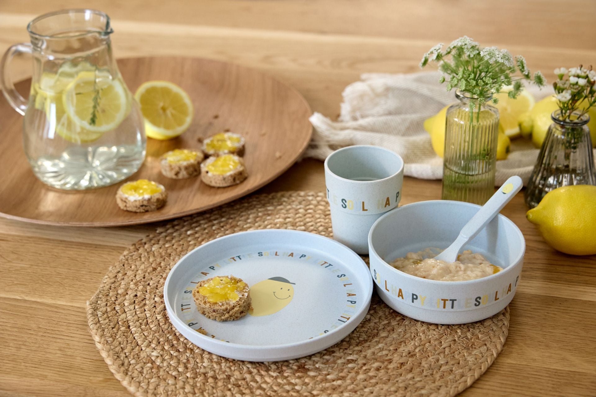 Kindergeschirr Set Happy Fruits - Lemon | Lässig