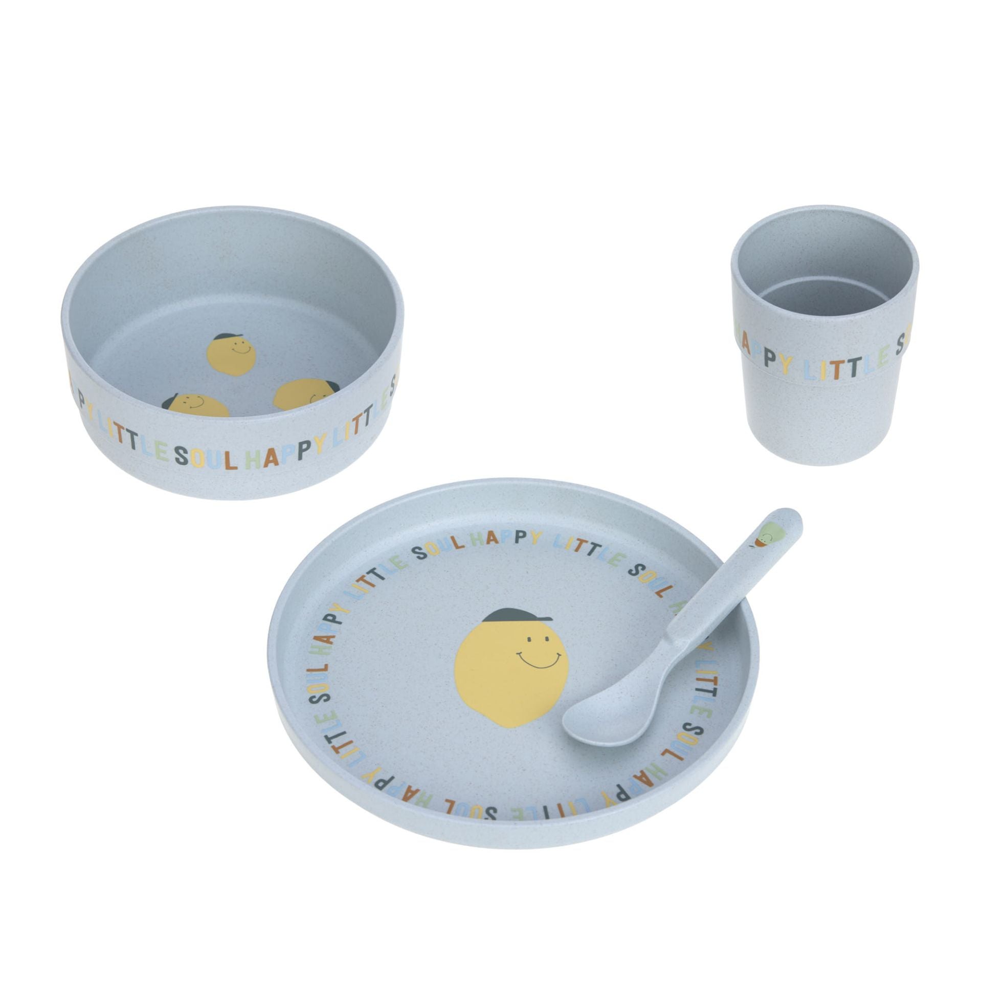 Kindergeschirr Set Happy Fruits - Lemon | Lässig