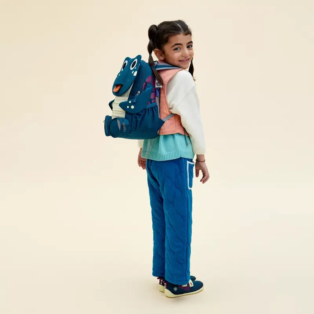Kinderrucksack mit Schildkroeten Motiv fuer Kindergarten, Ausfluege und Alltag mit viel Stauraum und angenehmem Tragekomfort