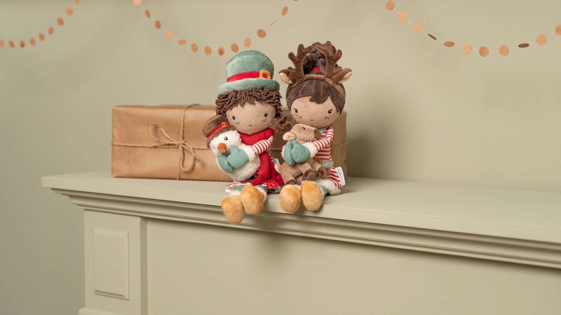 Kuschelpuppe Winter Evi 35 cm – Weiche Stoffpuppe für Kinder