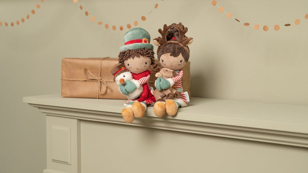 Kuschelpuppe Jake Weihnachten 35 cm – Weihnachtsgeschenk für Kinder