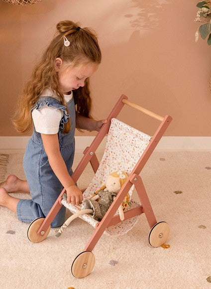 Doll buggy - Flowers & Butterflies