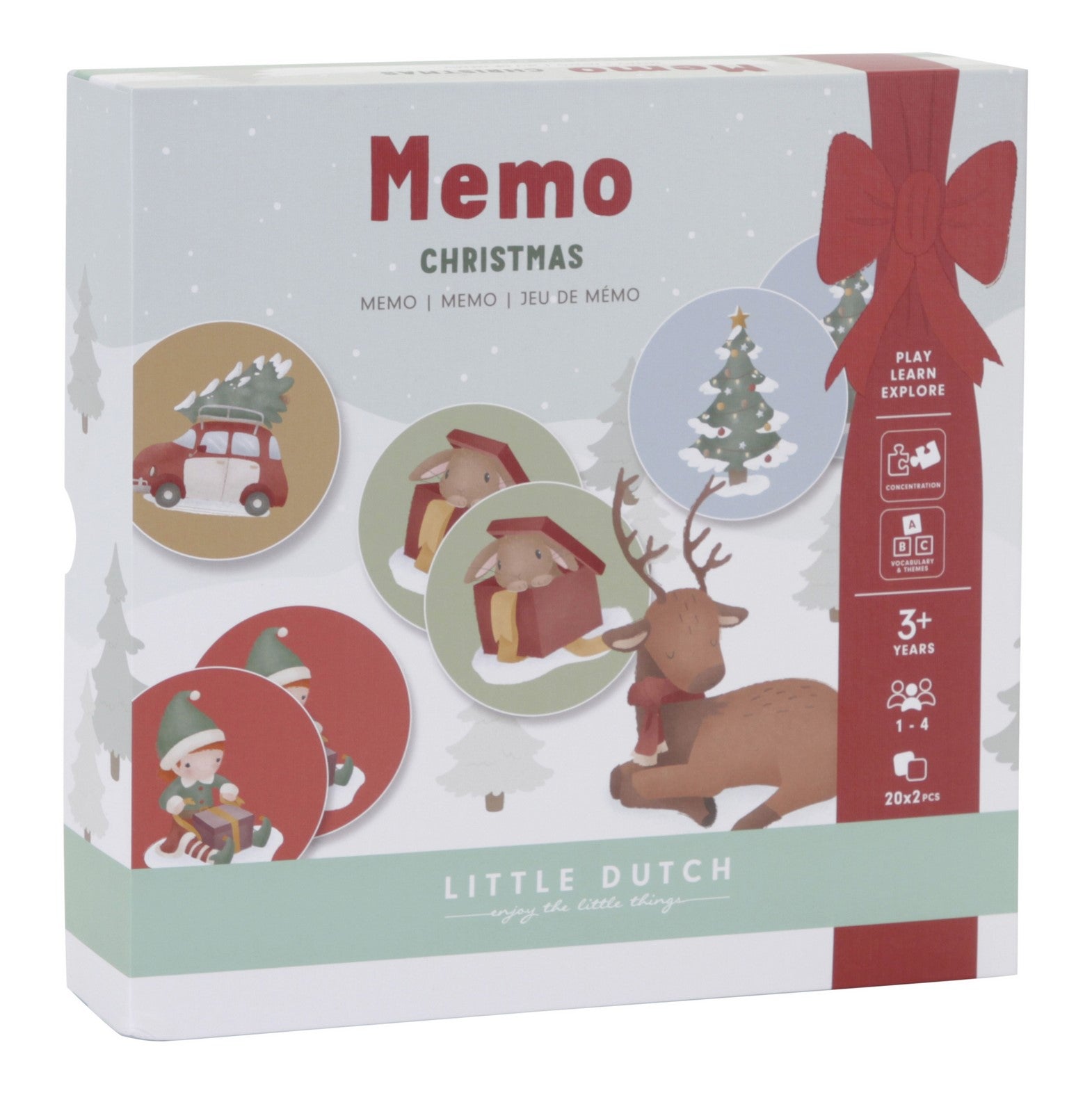 Gedächtnisspiel-Spiel X-MAS – Winterliches Kartenspiel für Kinder