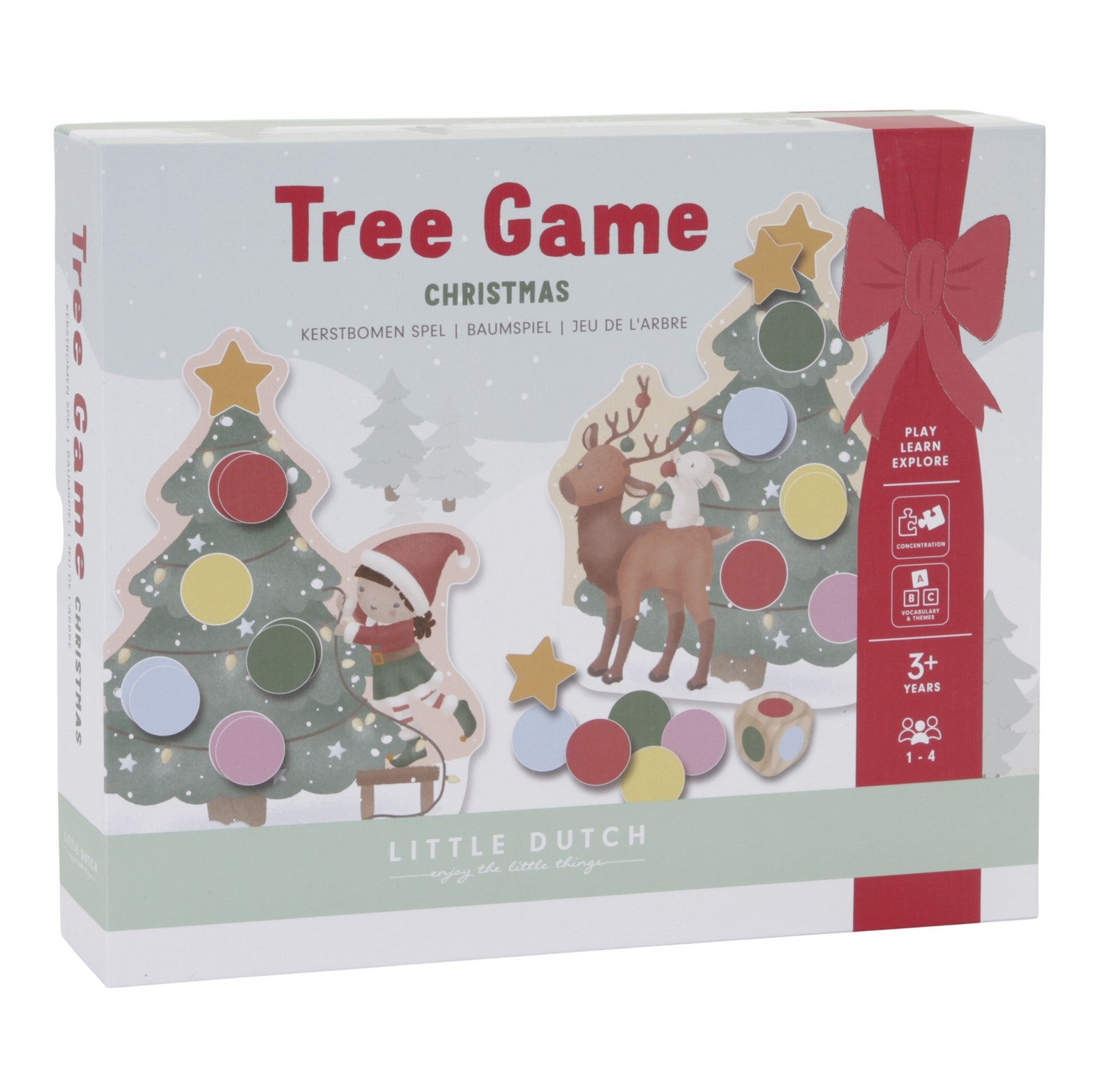 Weihnachtsbaum-Spiel – Geschicklichkeitsspiel für Kinder