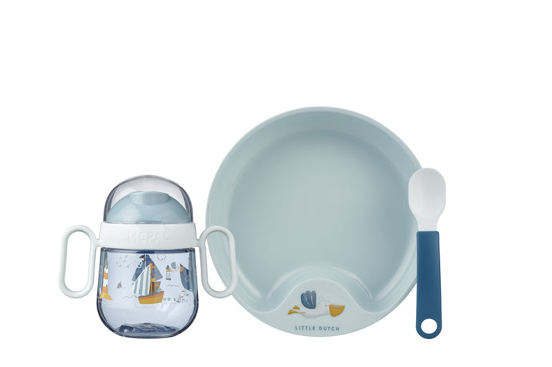Baby Tableware Set Baby 3-piece - Sailors Bay | Little Dutch x Mepal