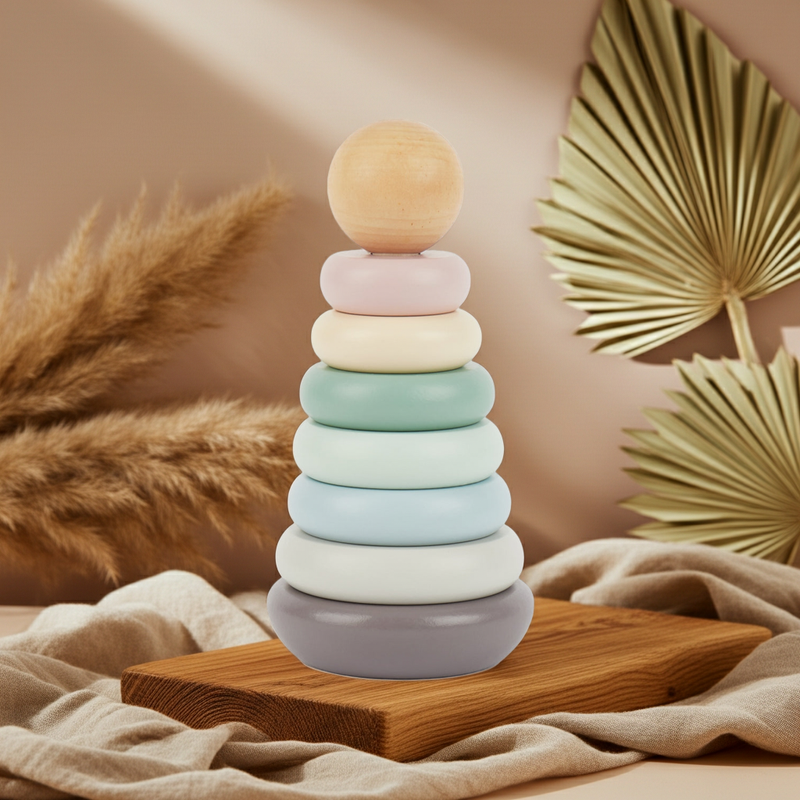 Stacking tower rose wood | bieco