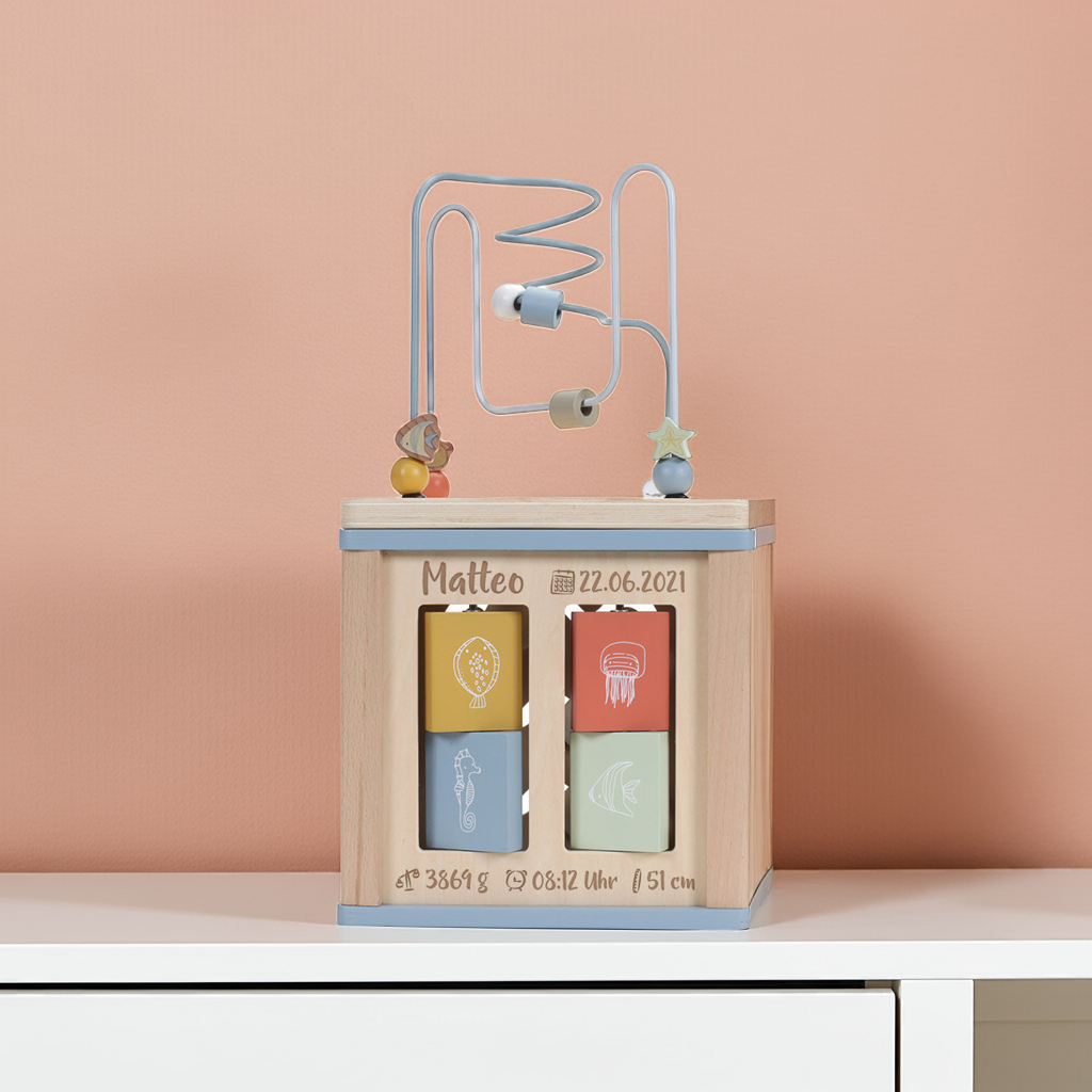Activity Cube Ocean - Gift for Birth