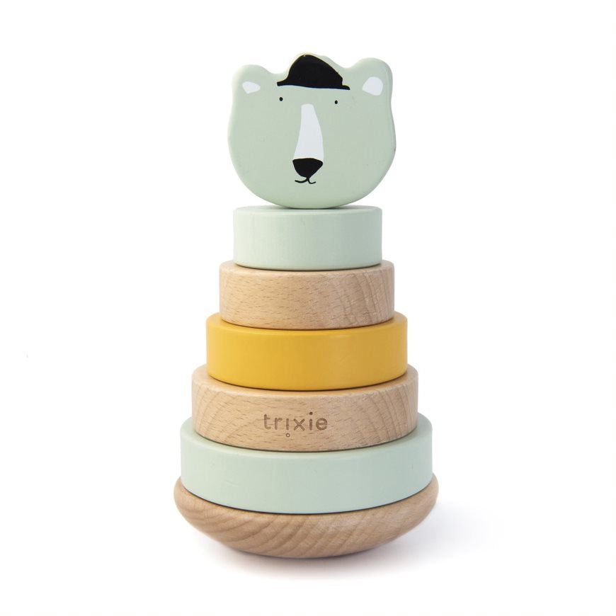 Stapelturm Holz - Herr Eisbär - Zur Geburt | Trixie