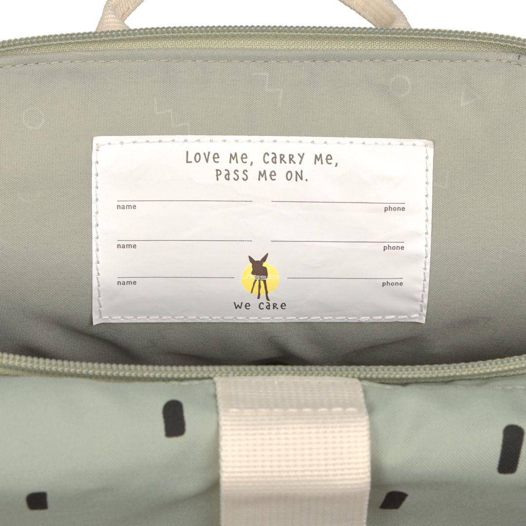 Mini Rolltop Backpack Happy Prints Light Olive | Lässig