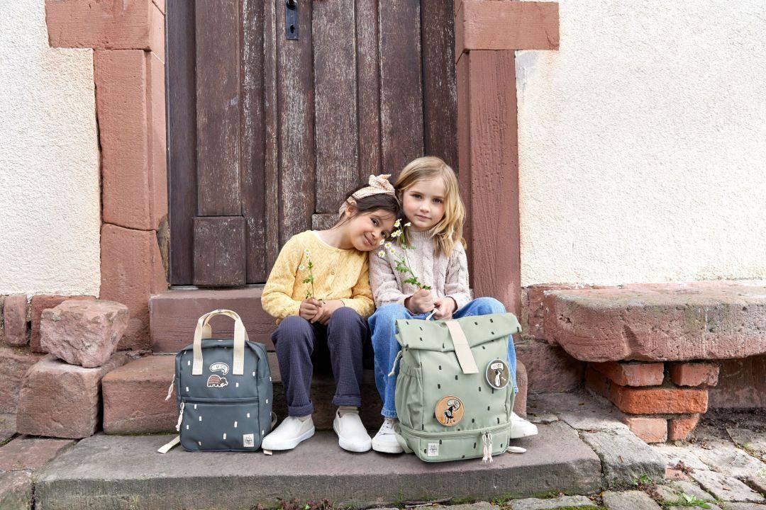 Mini Rolltop Backpack Happy Prints Light Olive | Lässig
