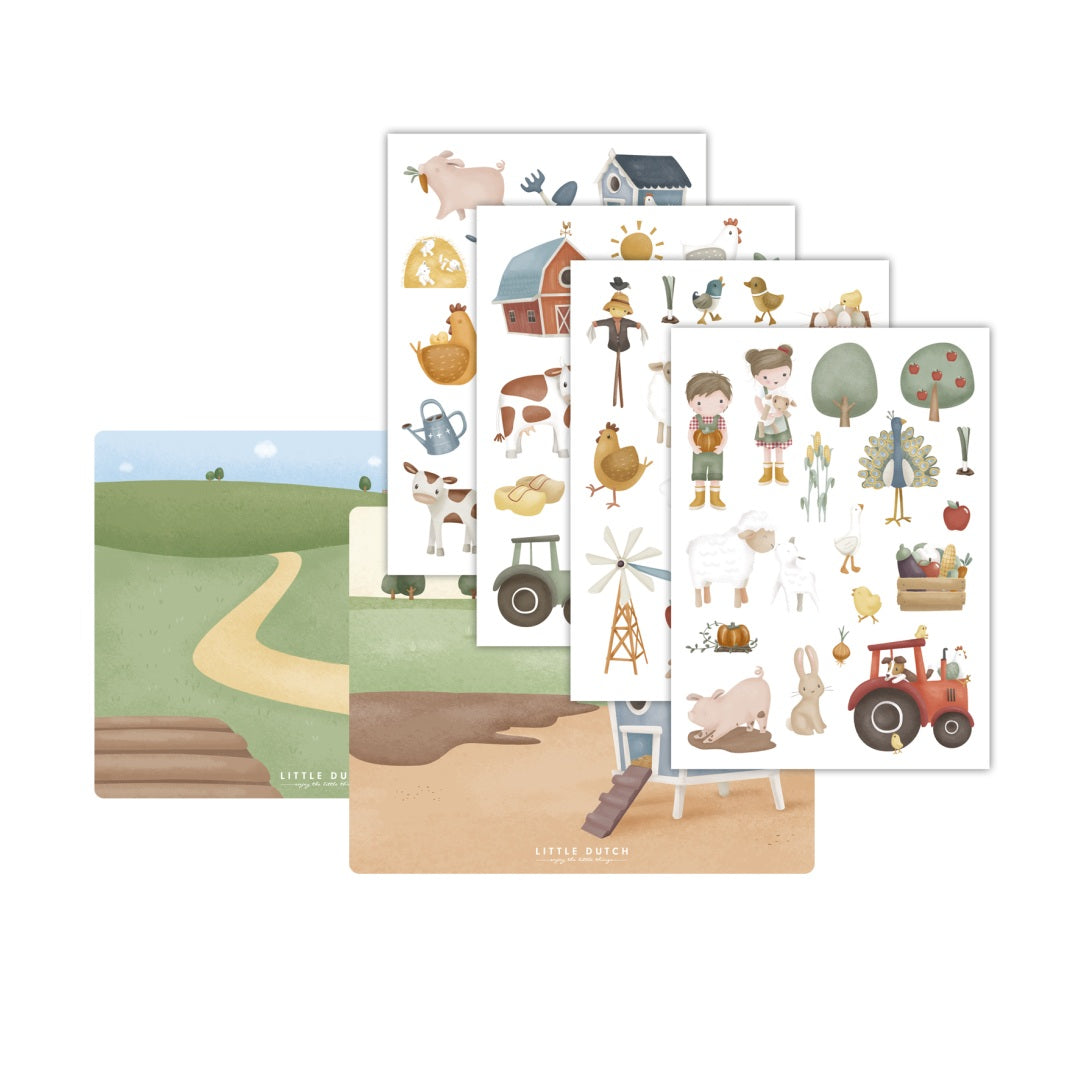Window Stickers Little Farm – Farm Window Pictures for Children's Rooms