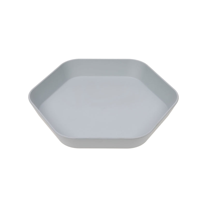 Children's plate Geo grey-blue | Lässig
