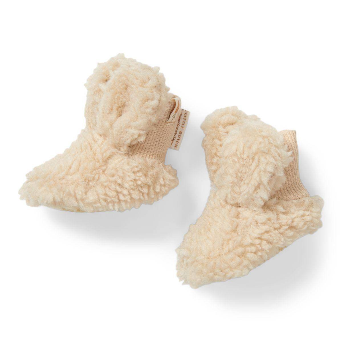Teddy-Babyschuhe Bunny - Sand - 2 | Little Dutch