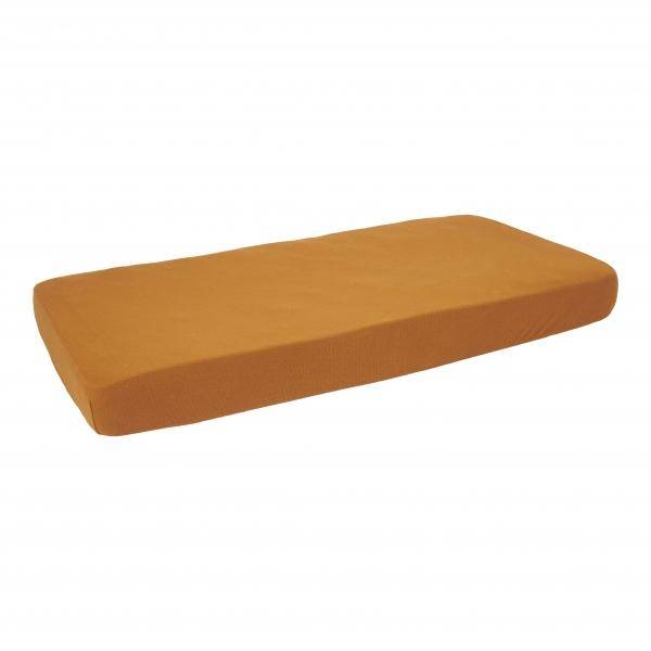 Spannbettlaken Pur 70 x 140/150 cm, ocker | Little Dutch