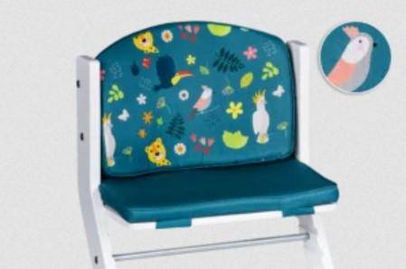 Dschungel Polster für Kinderhochstuhl Petrol | tiSsi®
