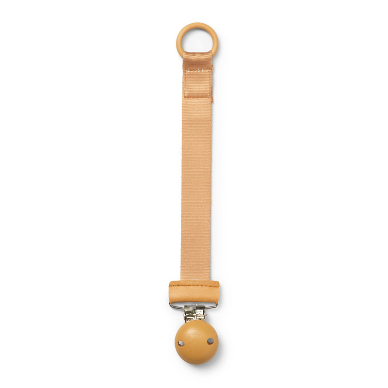 Schnullerkette mit Holzdetail - Gold | Elodie