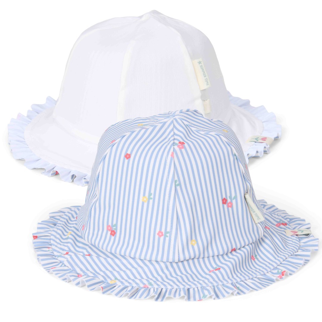 Wendehut Sunny Flowers Blue | Little Dutch
