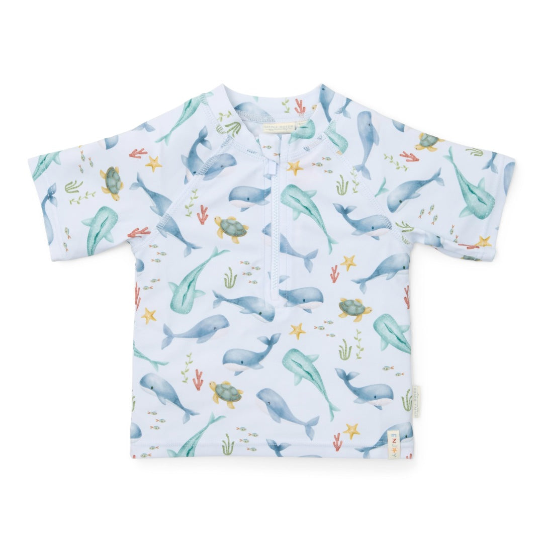 Kurzärmeliges Schwimmshirt  Ocean Multi-colour | Little Dutch