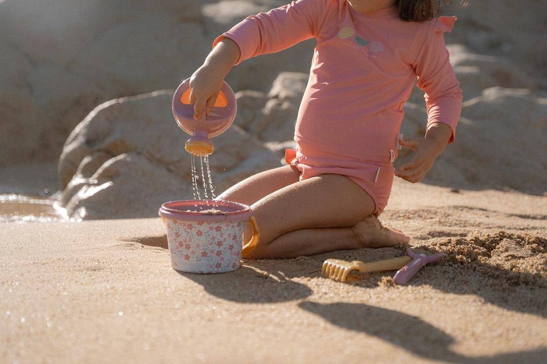 Maillot de bain à manches longues Ocean Treasures Rouge | Little Dutch