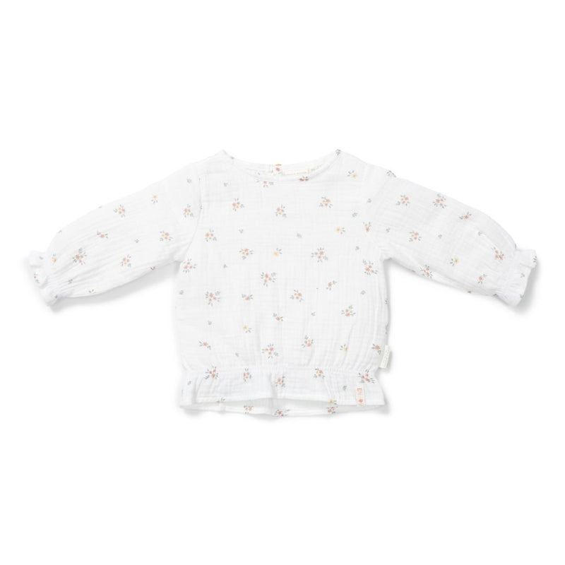 Bluse langarm White Meadows 98 | Little Dutch