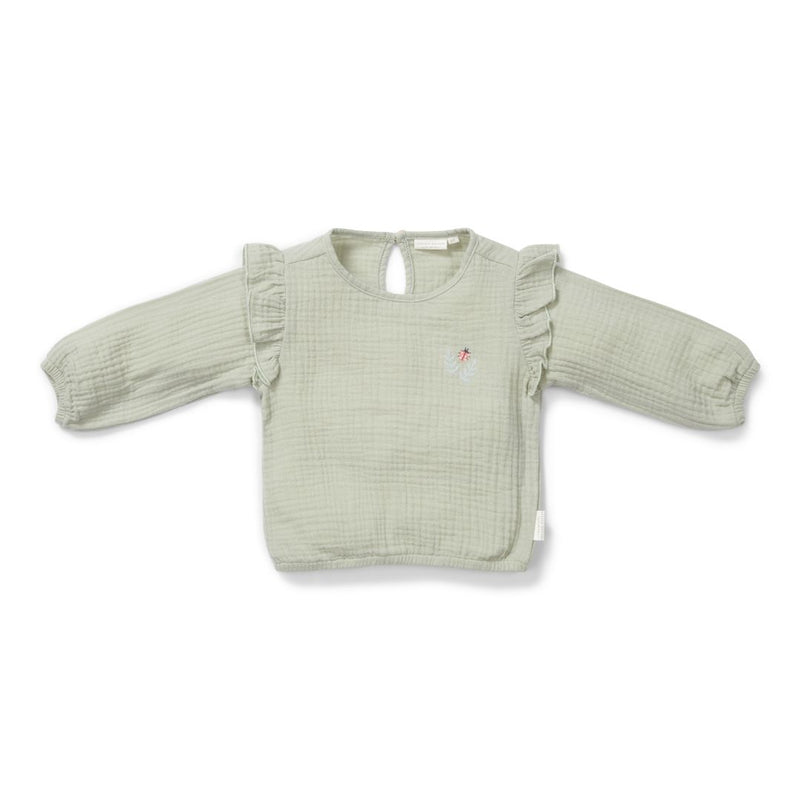 Bluse langarm Grass Green | Little Dutch