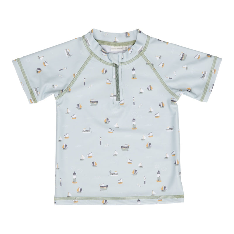 Badeshirt Sailors Bay Olive | Little Dutch