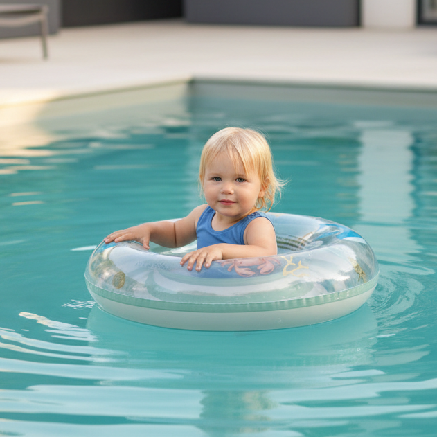 Schwimmring für Kinder 50 cm in Grün – für Pool & Strand