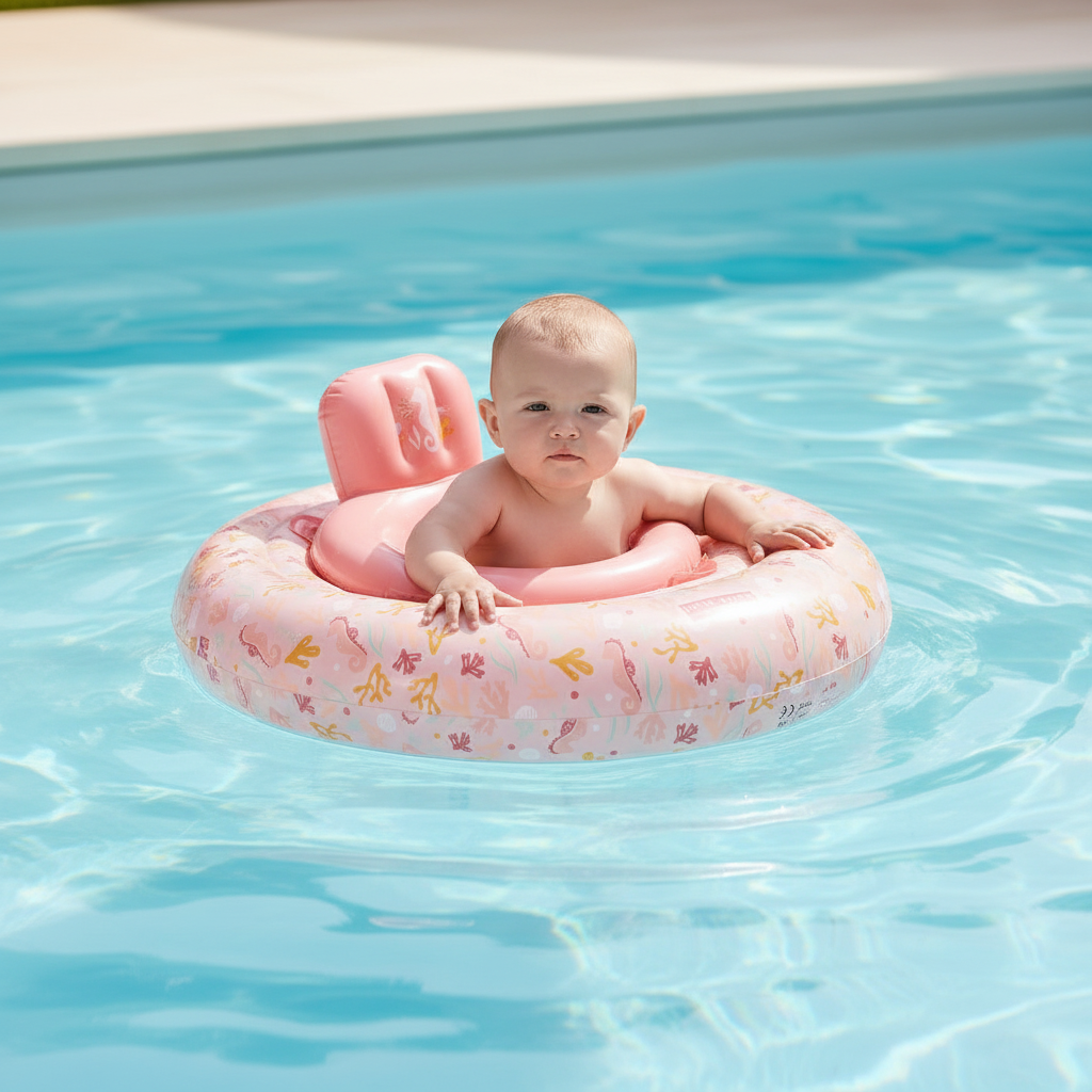 Baby Swim Ring with Seat for Safe Water Fun