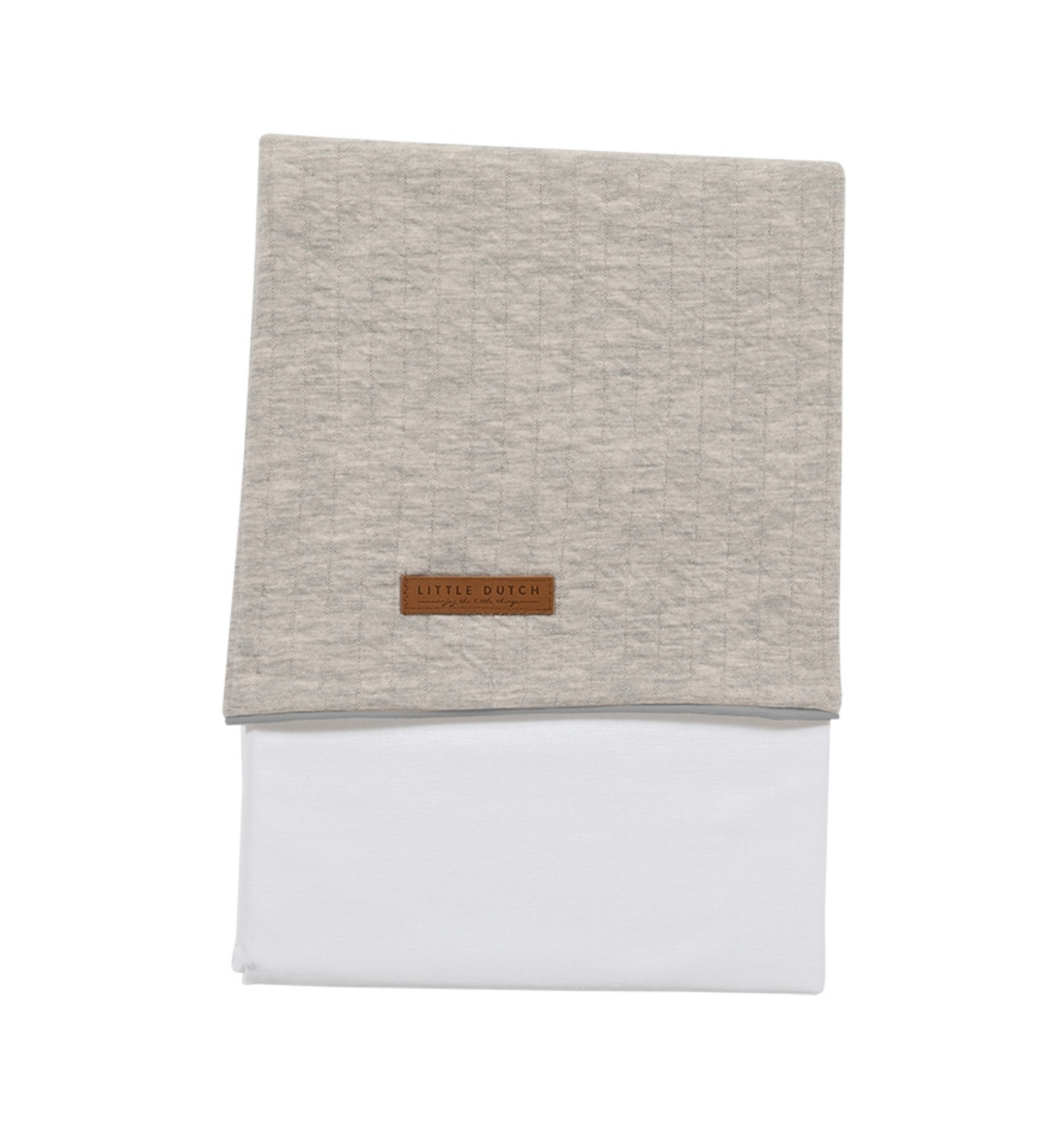 Children's bed sheet Pure grey | Little Dutch