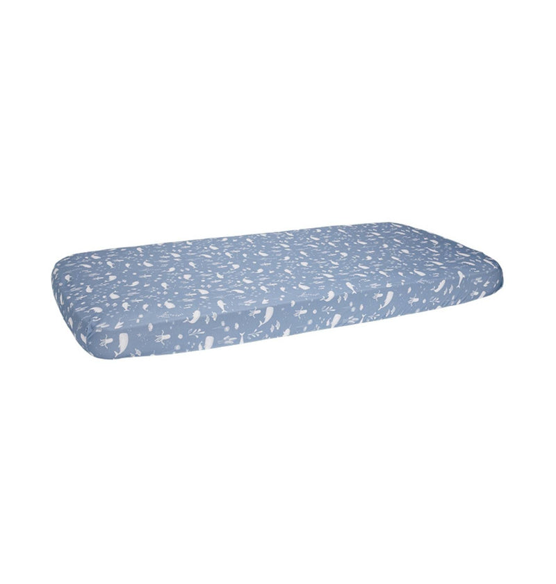 Kinderbett-Laken Ocean blau | Little Dutch