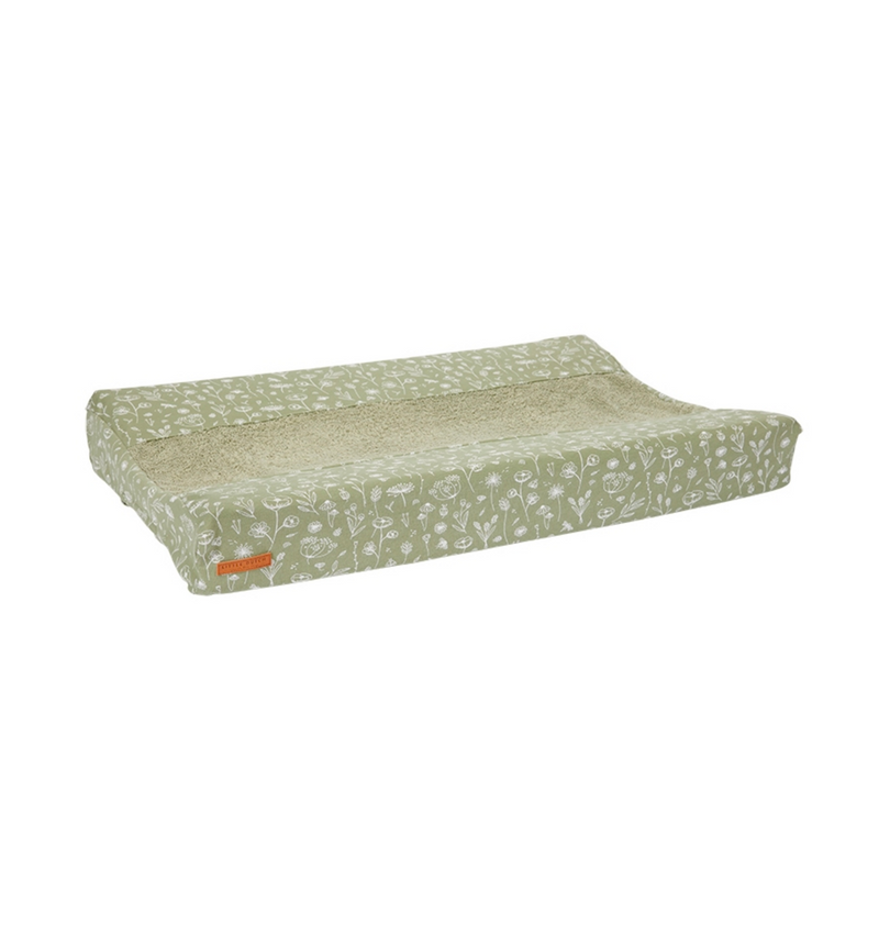 Changing mat cover Wild Flowers Olive | Little Dutch