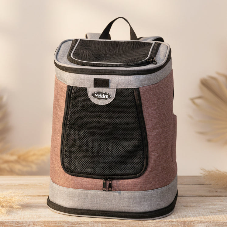 Nobby Sac à dos PLATA Vieux rose-Gris 34×30×43 cm | Nobby